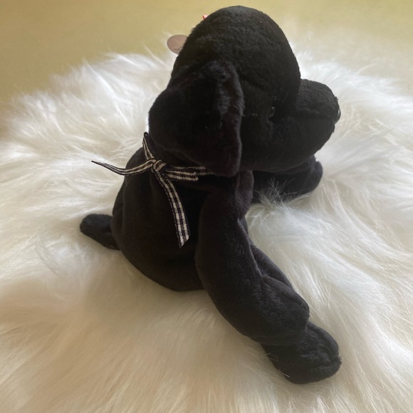 TY original Luke the black lab beanie baby - Picture 4 of 11